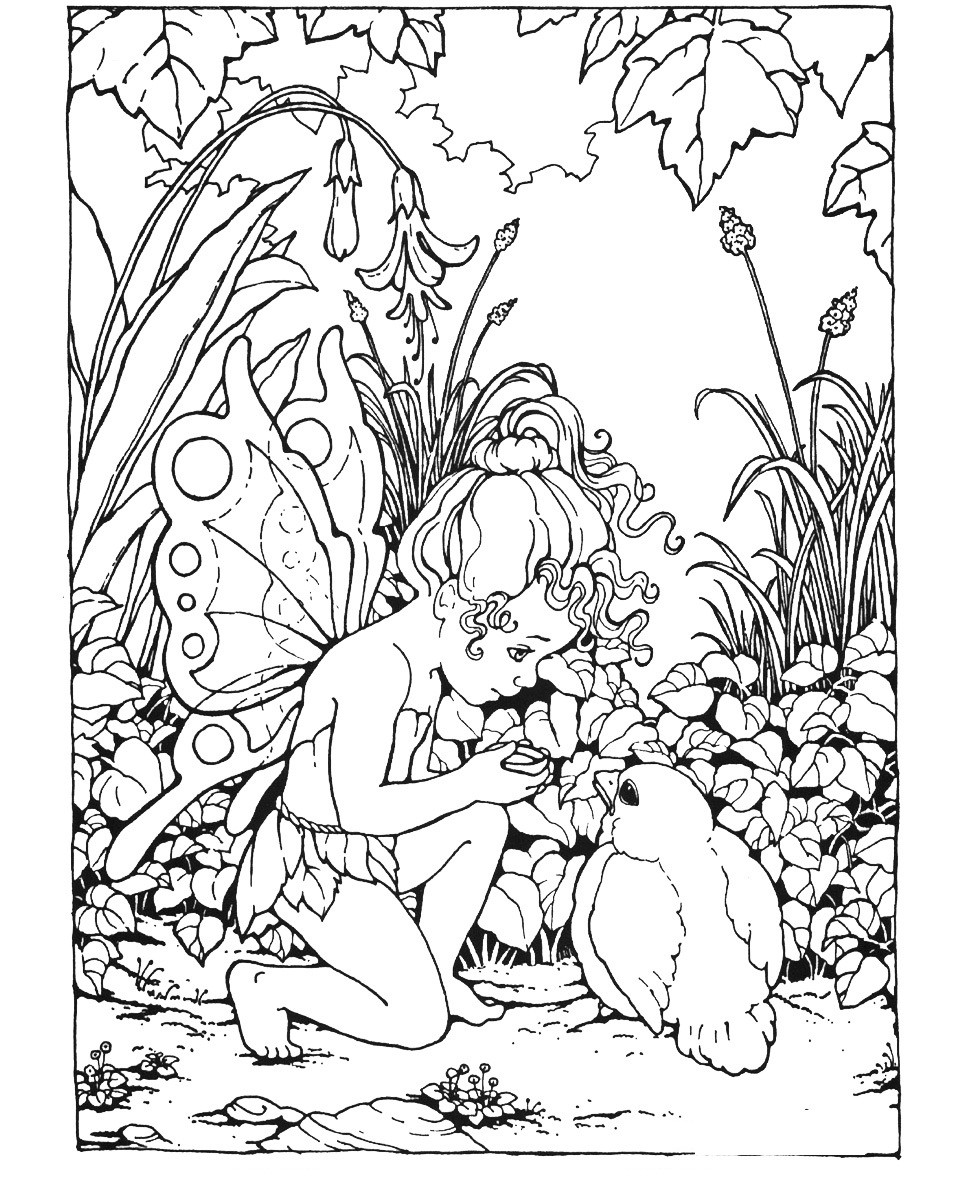 Coloring Pages For Adults Free
 Free Printable Fairy Coloring Pages For Kids