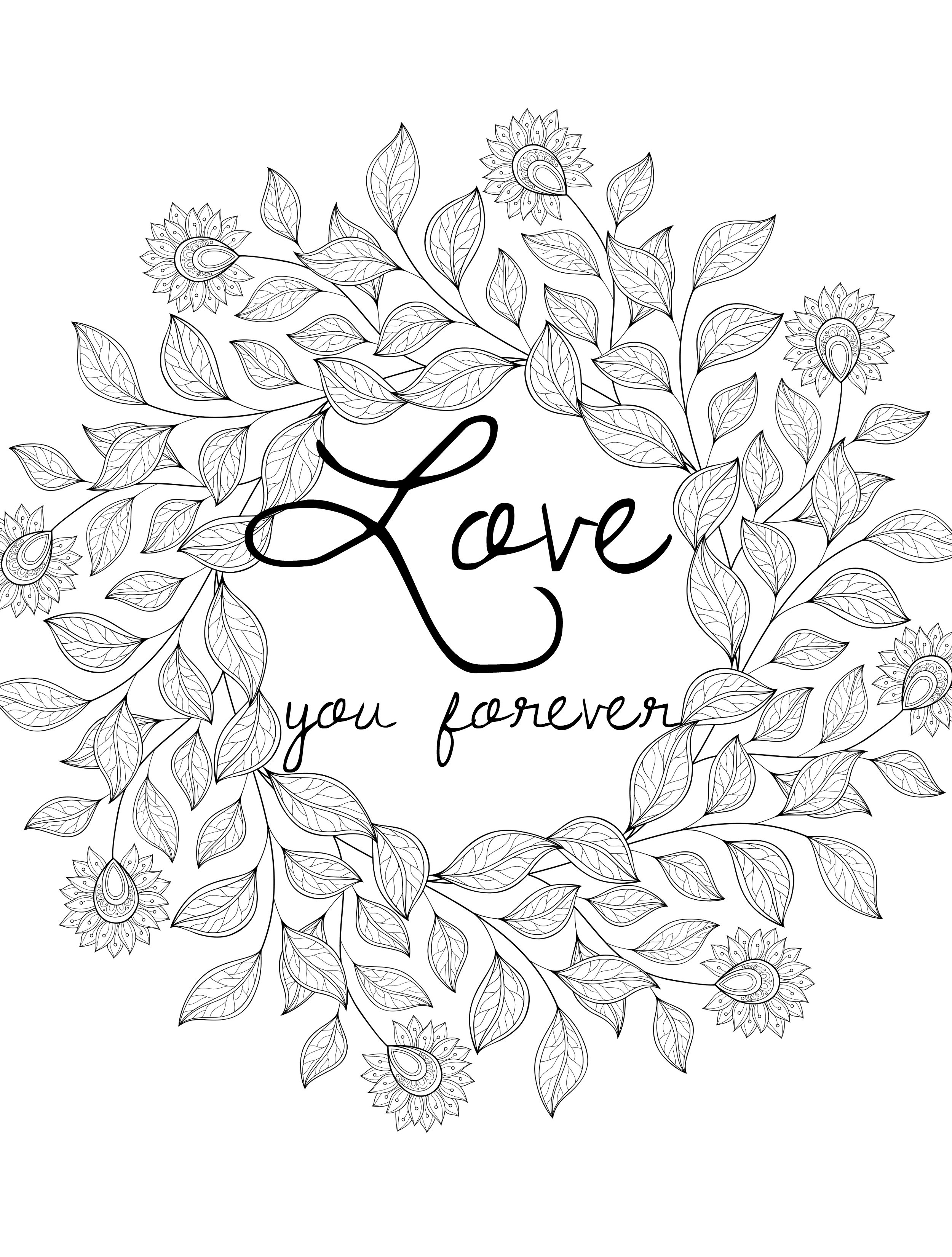 Coloring Pages For Adults Love
 Valentines Day Coloring Pages for Adults Best Coloring