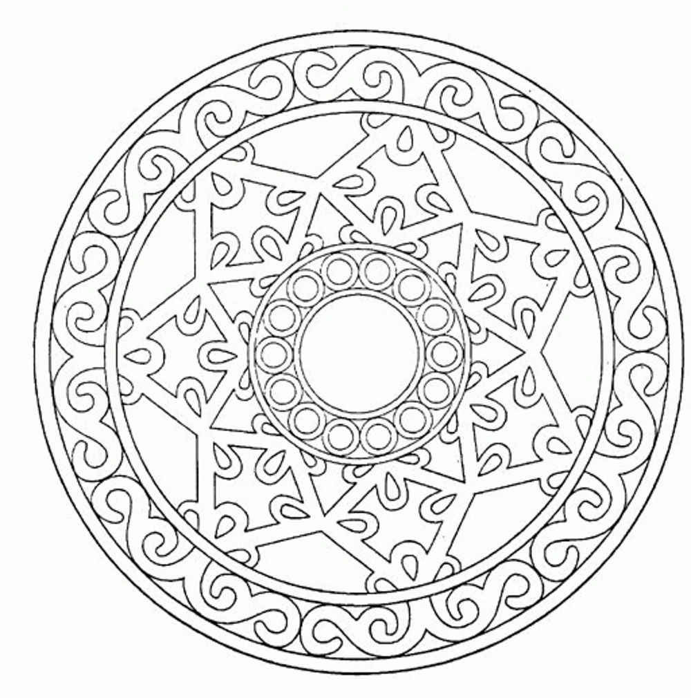 Coloring Pages For Adults Mandala
 Many Geometric Pattern Coloring Pages for Adults