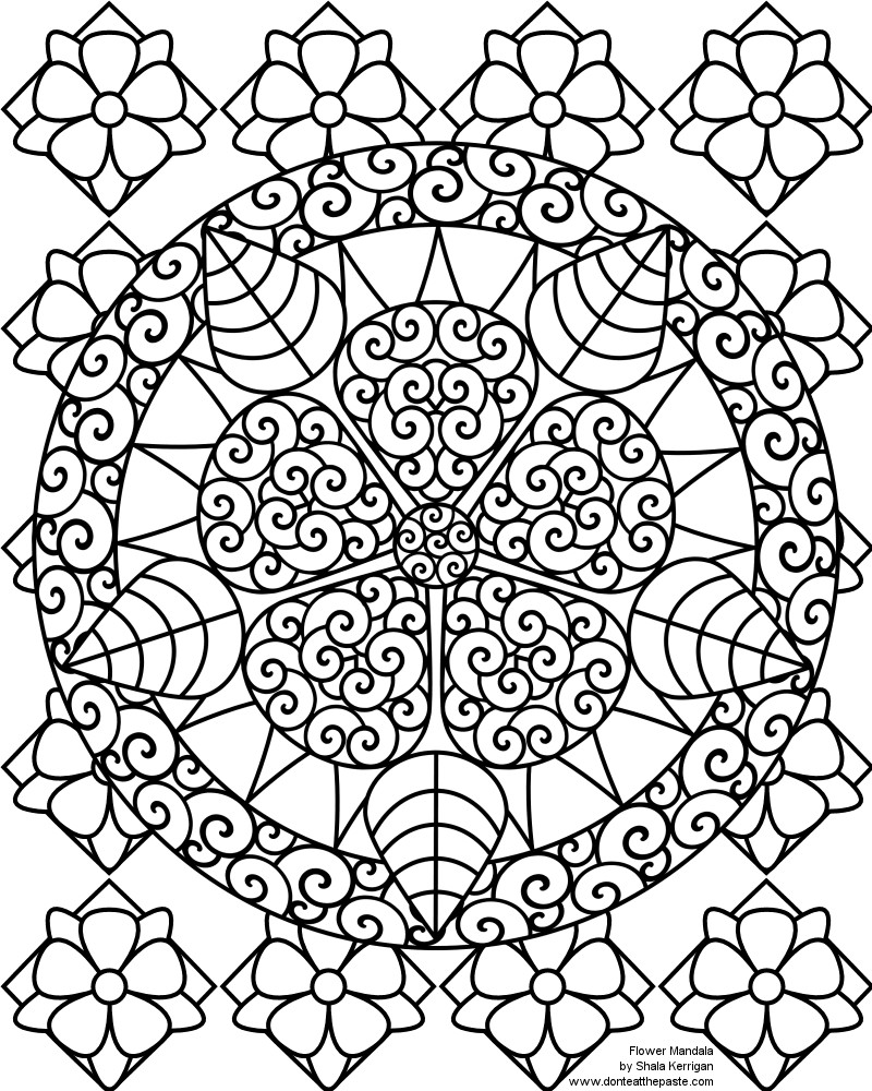 Coloring Pages For Adults Mandala
 Don t Eat the Paste Mandalas coloring pages