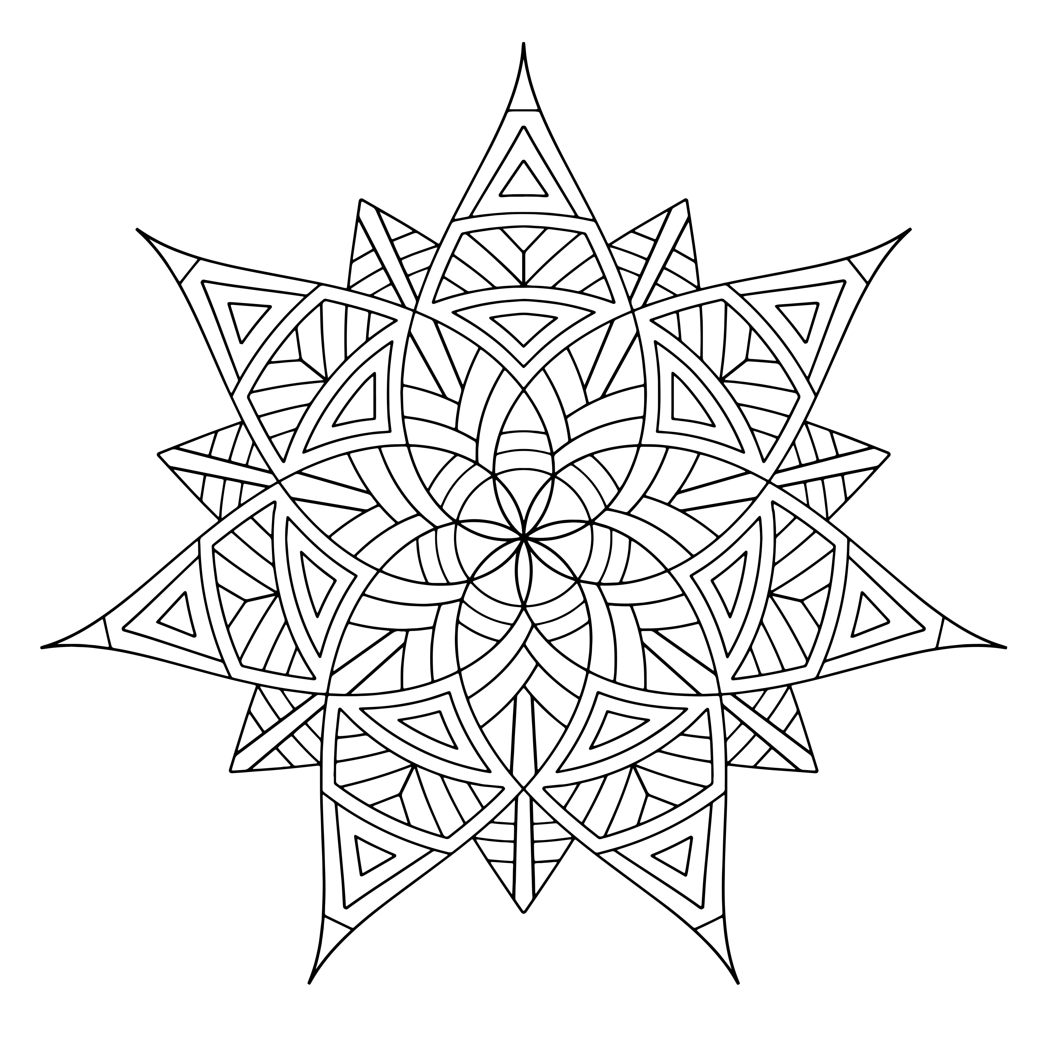 Coloring Pages For Adults Printable
 Free Printable Geometric Coloring Pages for Adults