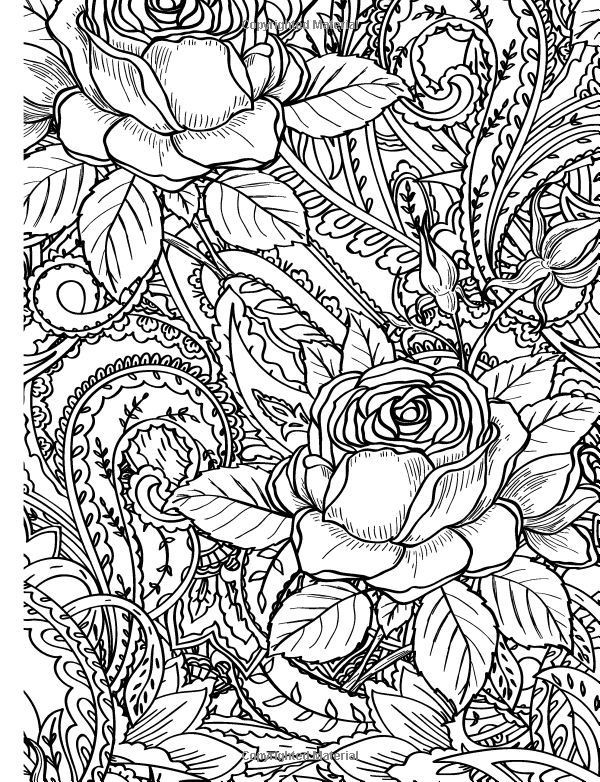 Coloring Pages For Adults Roses
 Big Kid Coloring Pages