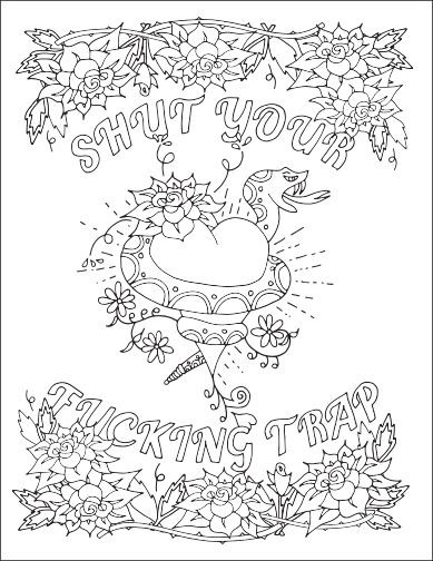 Coloring Pages For Adults Words
 Free Printable Coloring Pages For Adults Swear Words