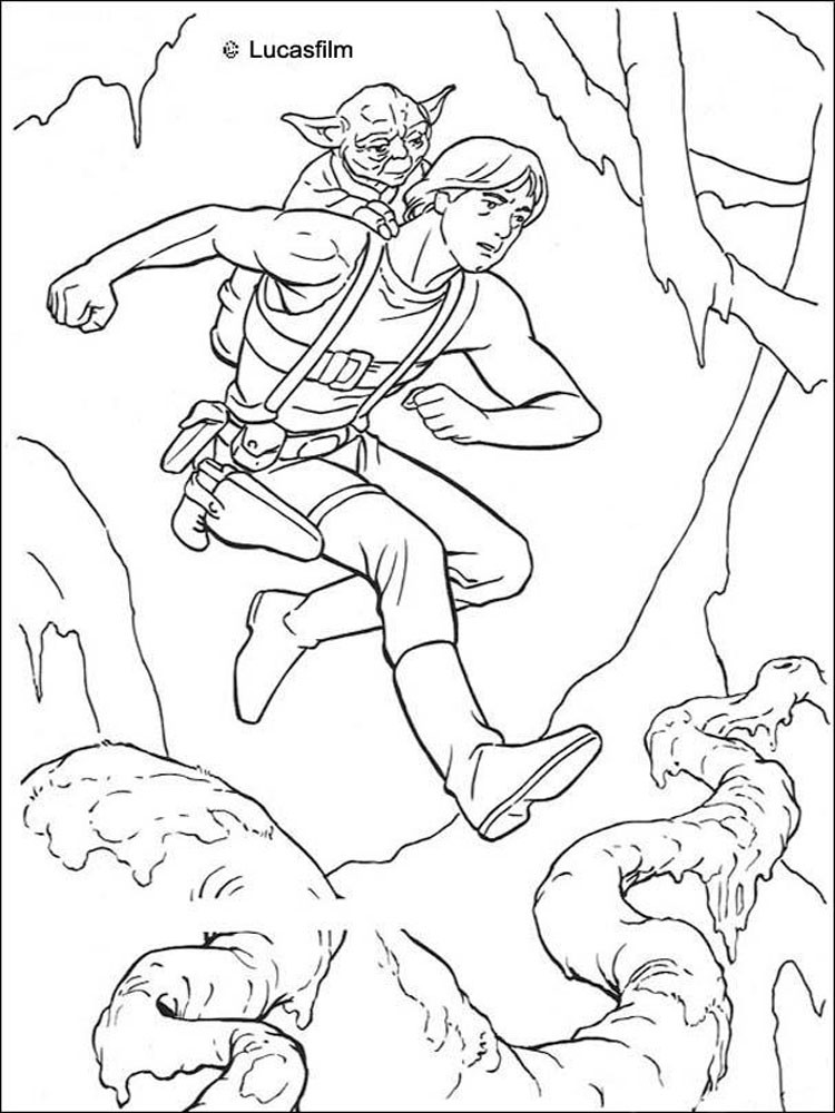 Coloring Pages For Boys 14
 Star Wars Yoda coloring pages Free Printable Star Wars