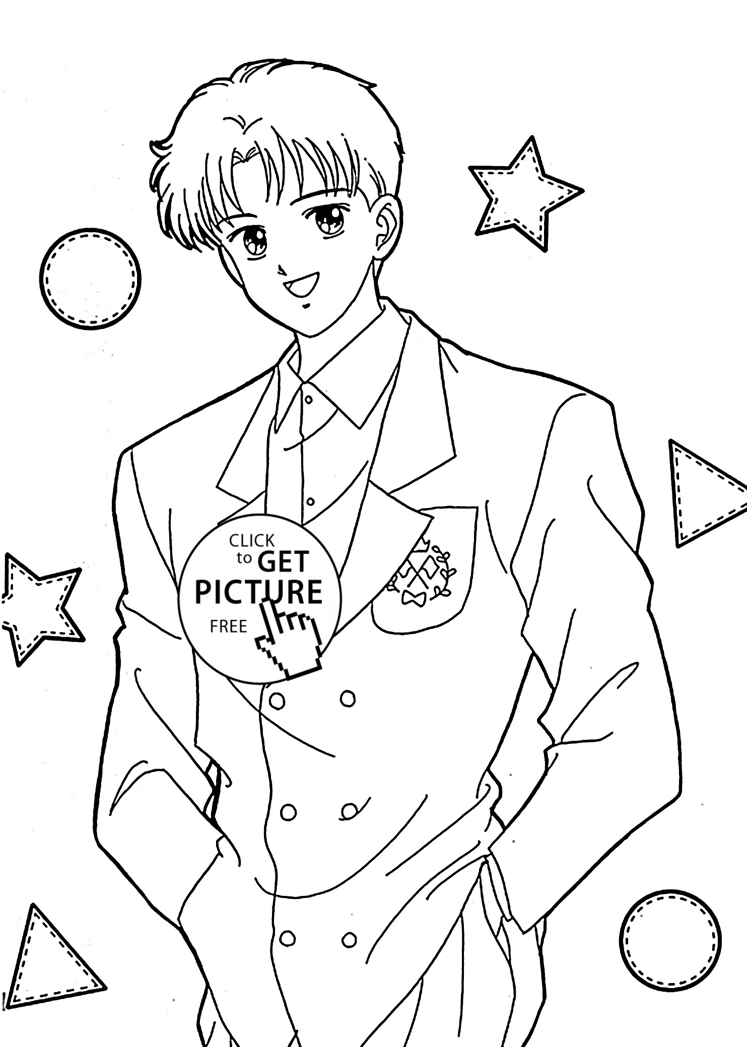 Best ideas about Coloring Pages For Boys Anime
. Save or Pin Ginta from Marmalade boy anime coloring pages for kids Now.