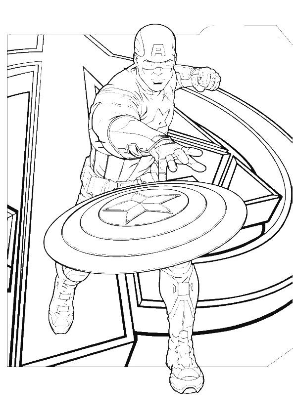 Best ideas about Coloring Pages For Boys Avengers Captin America
. Save or Pin 30 Captain America Coloring Pages ColoringStar Now.