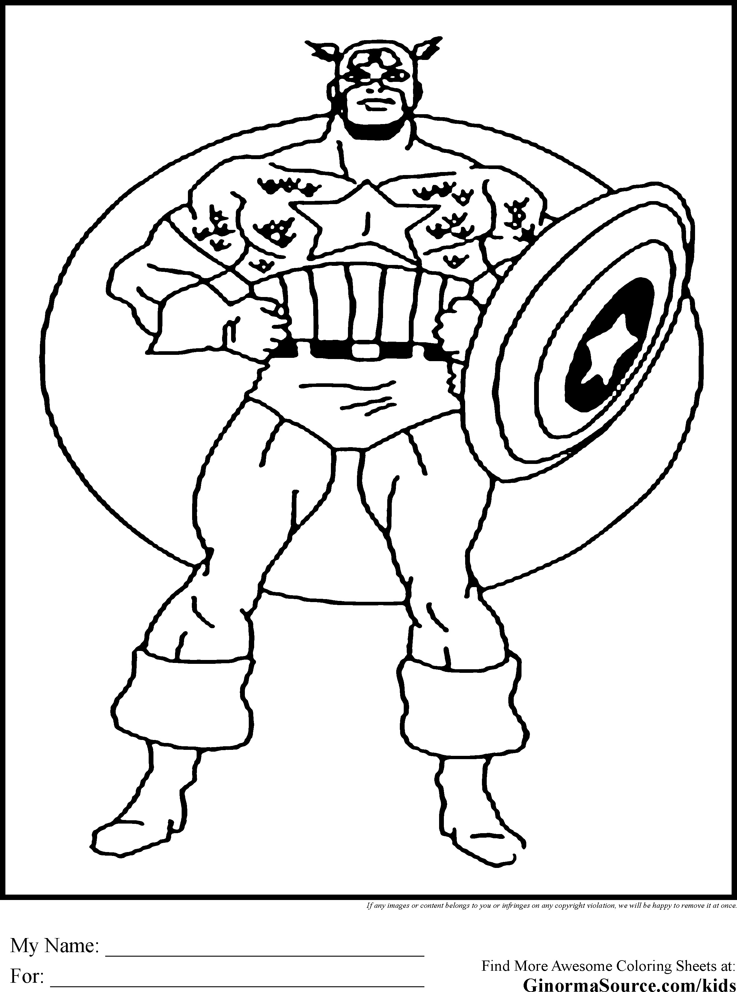 Best ideas about Coloring Pages For Boys Avengers Captin America
. Save or Pin The Avengers Coloring Pages GINORMAsource Kids Now.