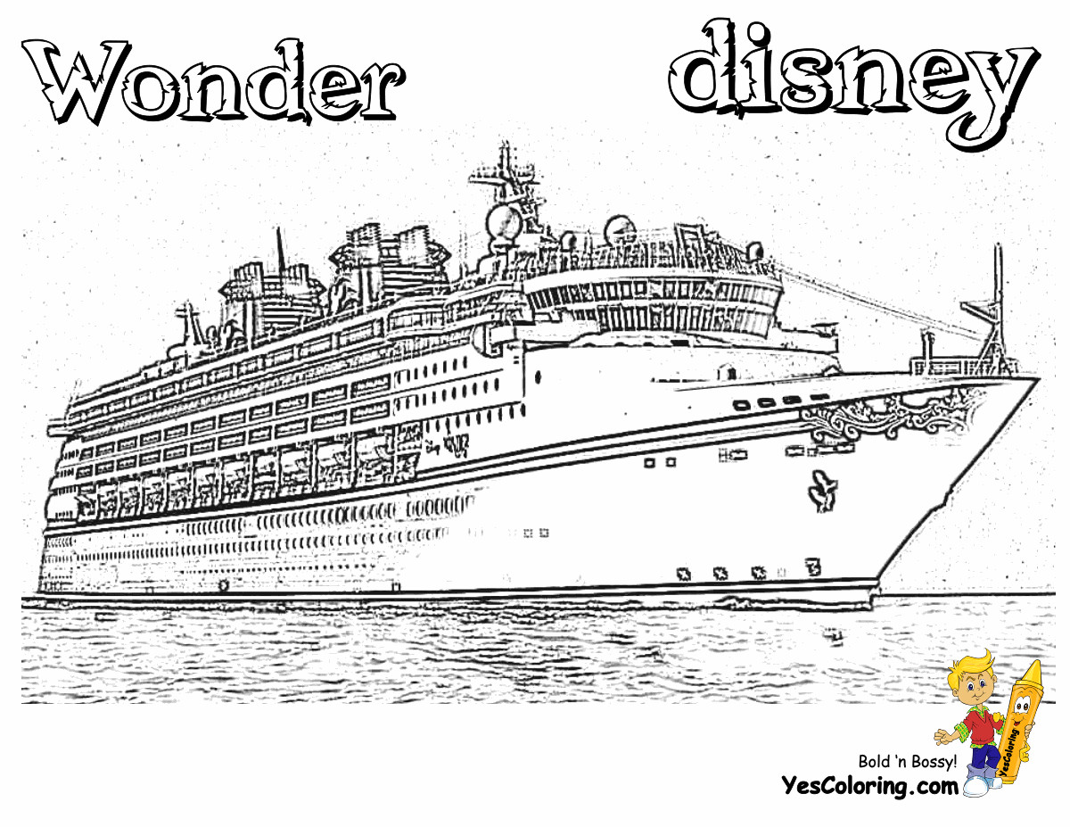 Coloring Pages For Boys Big Boys Titanic
 Spectacular Cruise Ship Coloring Cruises Free