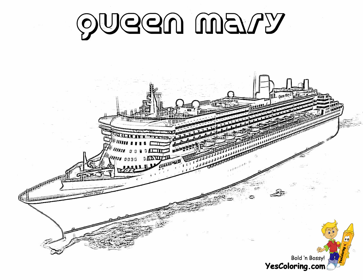 Coloring Pages For Boys Big Boys Titanic
 Easy The Titanic Coloring Pages