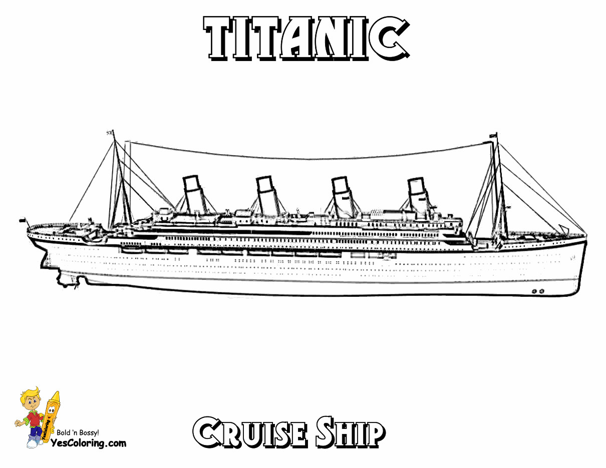 Coloring Pages For Boys Big Boys Titanic
 Swanky Coloring Page Cruise Ships Free Cruise Ship