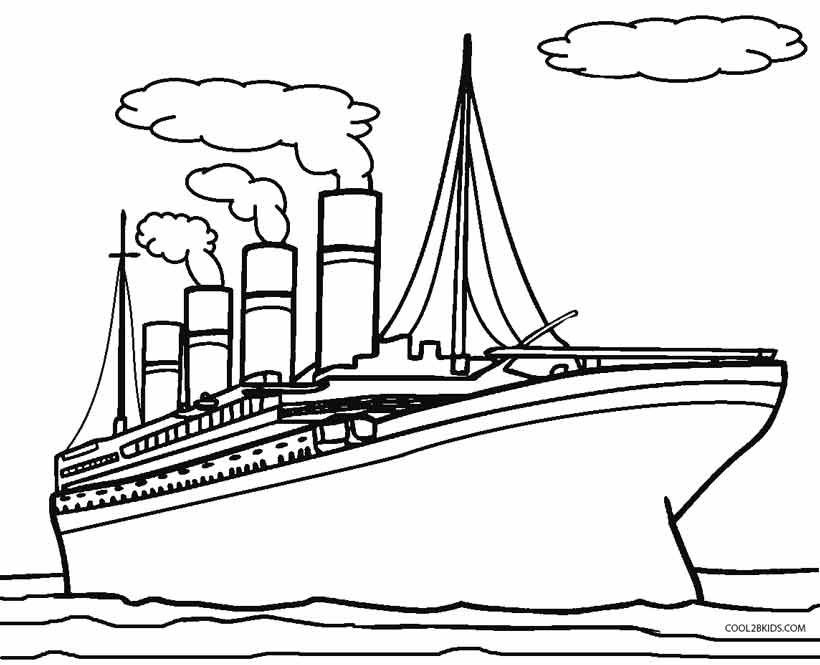 Coloring Pages For Boys Big Boys Titanic
 Printable Titanic Coloring Pages For Kids Cool2bKids Titanic Pinterest