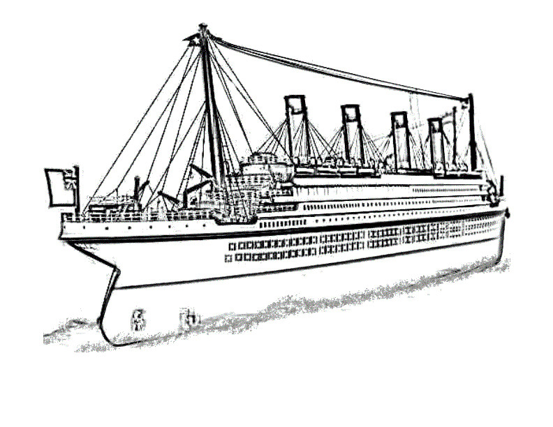 Coloring Pages For Boys Big Boys Titanic
 Free Printable Titanic Coloring Pages For Kids