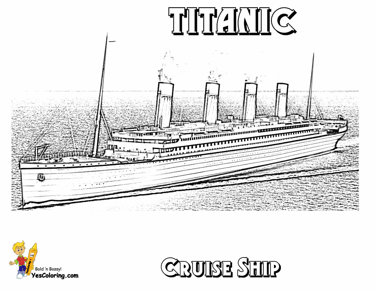 Coloring Pages For Boys Big Boys Titanic
 Swanky Coloring Page Cruise Ships Free Cruise Ship
