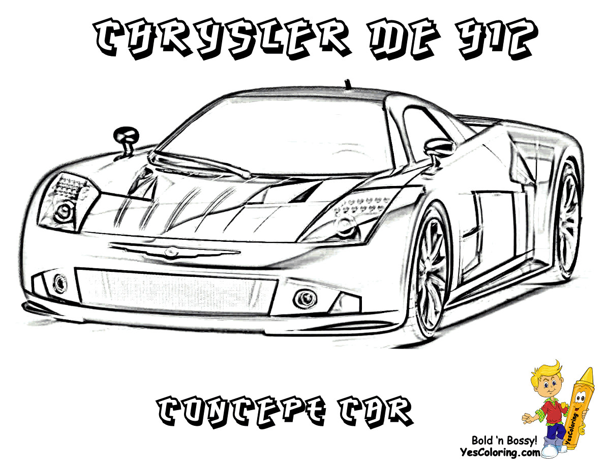Coloring Pages For Boys Car
 Hair Raising Cars Coloring Pages Cars