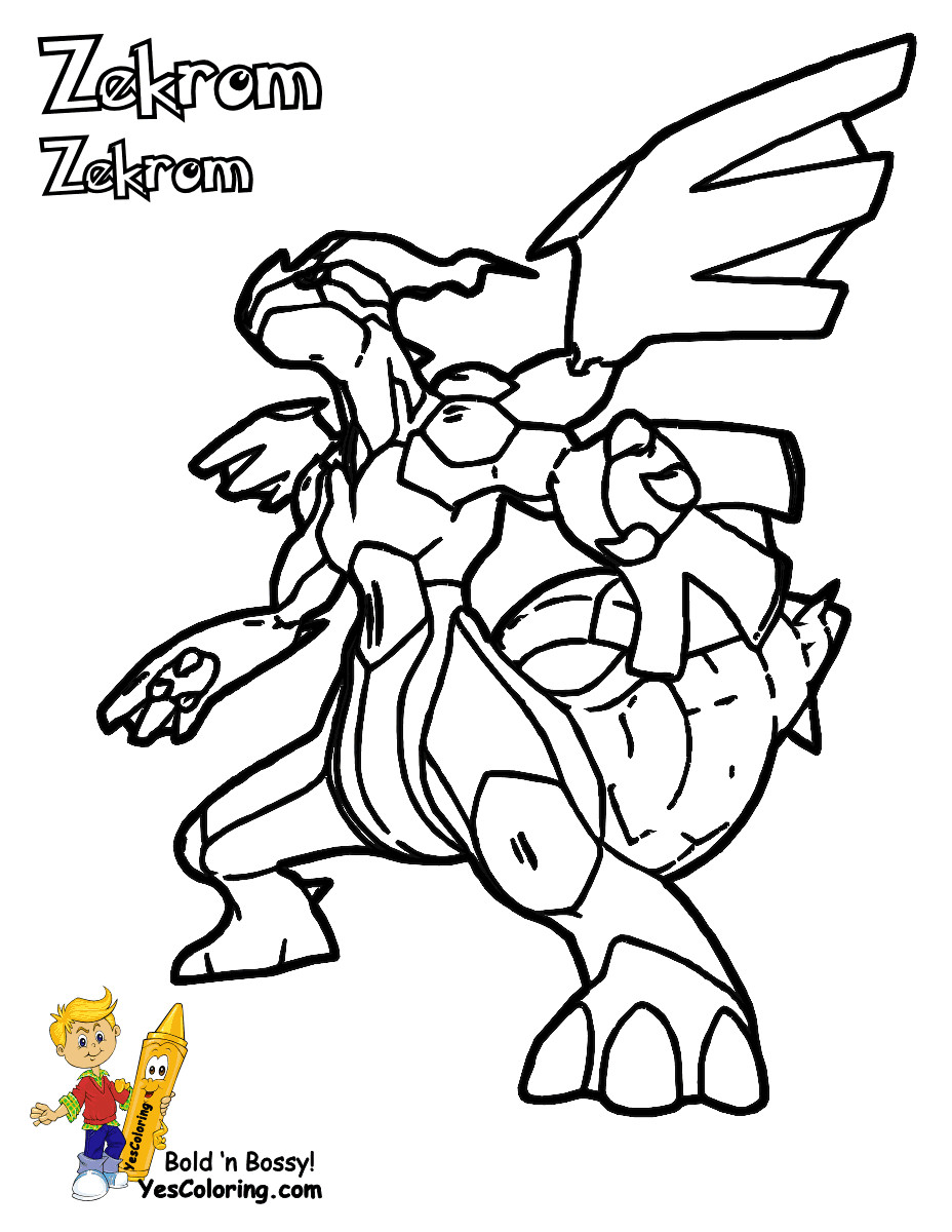 Coloring Pages For Boys Cut Pokemon
 Legendary Pokemon Black White Coloring Pages