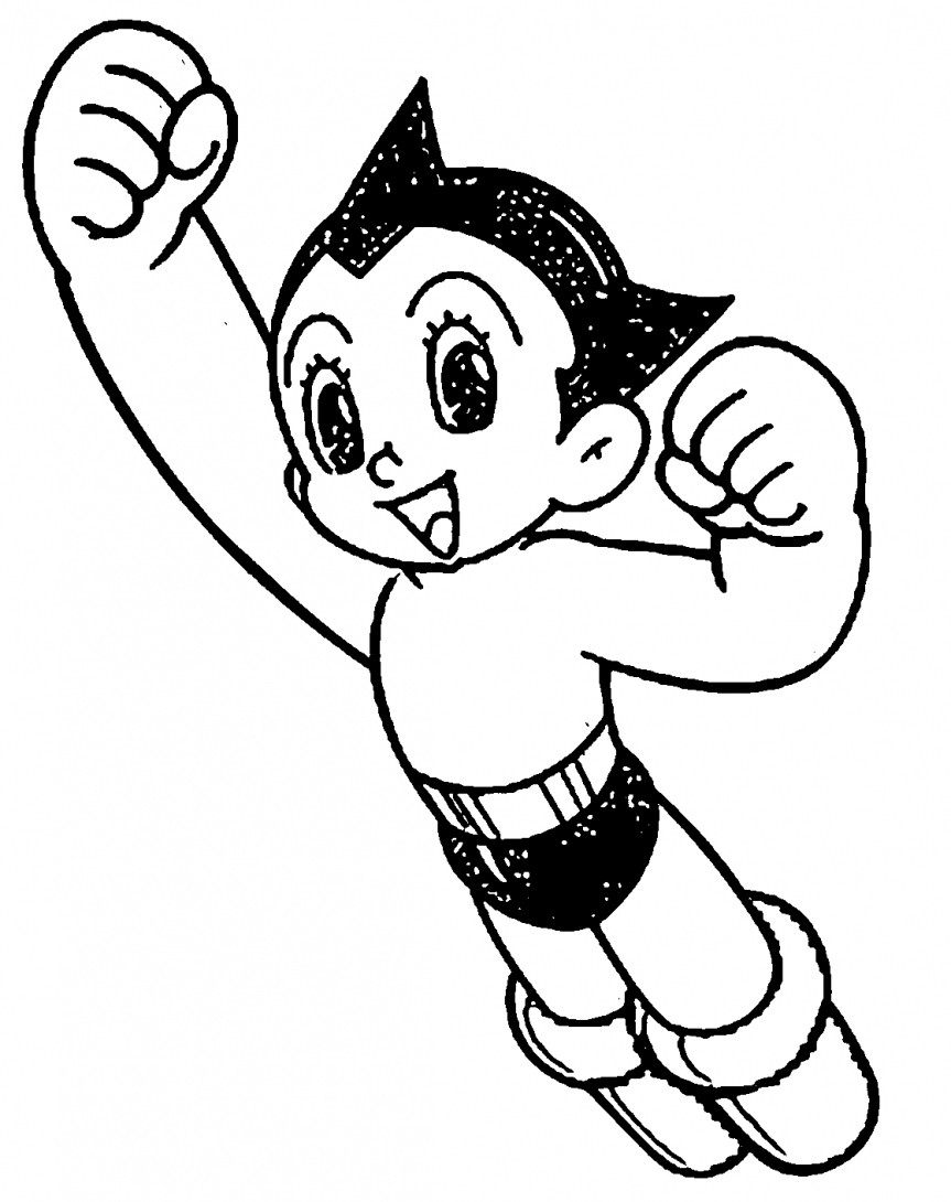 Coloring Pages For Boys Fighting Cars
 ASTROBOY COLORING PAGE Fighting Astro Boy Printable