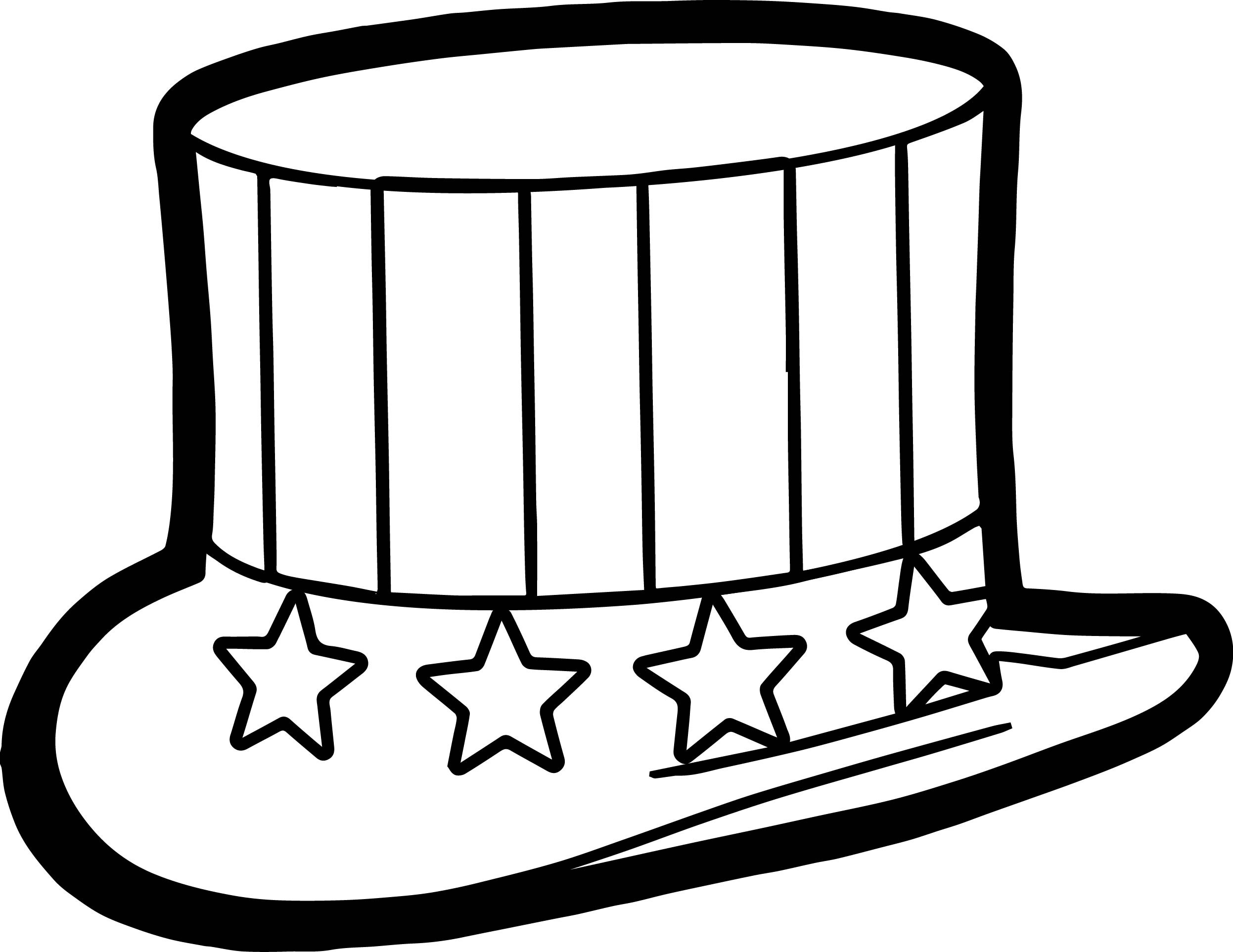Coloring Pages For Boys Harts
 Hat 4th of July Coloring Pages coloringsuite