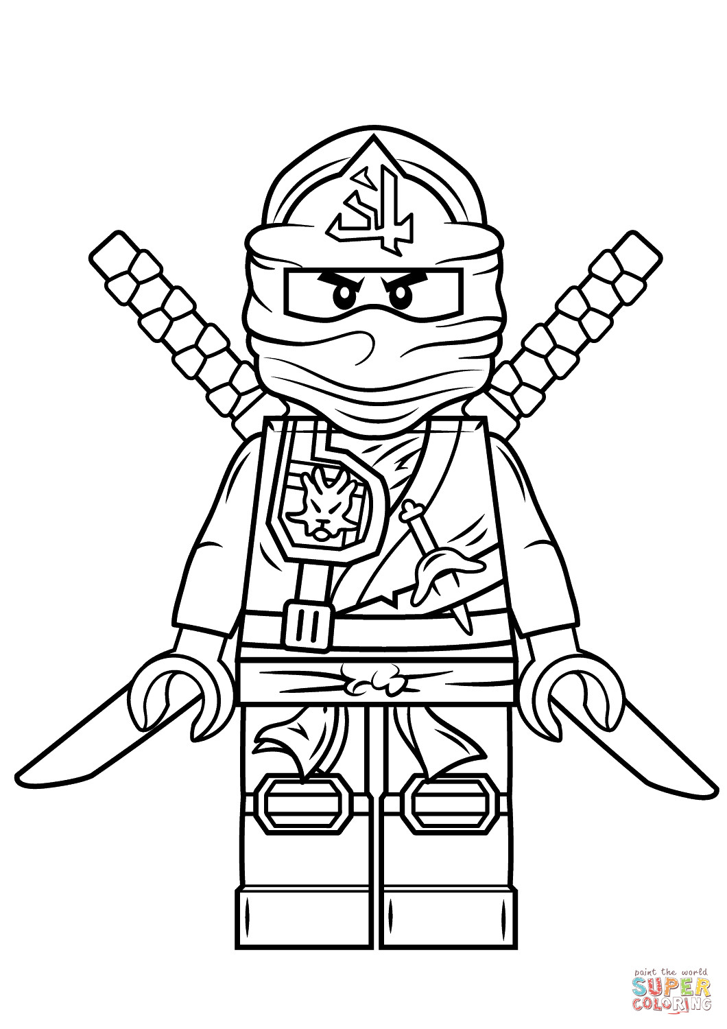 Coloring Pages For Boys Lego Ninjago
 Lego Ninjago Green Ninja Super Coloring