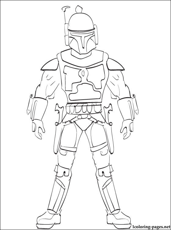 Coloring Pages For Boys Lego Star Wars Speach Bubble
 Star Wars Jango Fett printable page to color