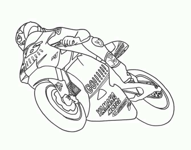 Coloring Pages For Boys Motorcycle
 Printable Motorcycle Coloring Pages for Preschoolers