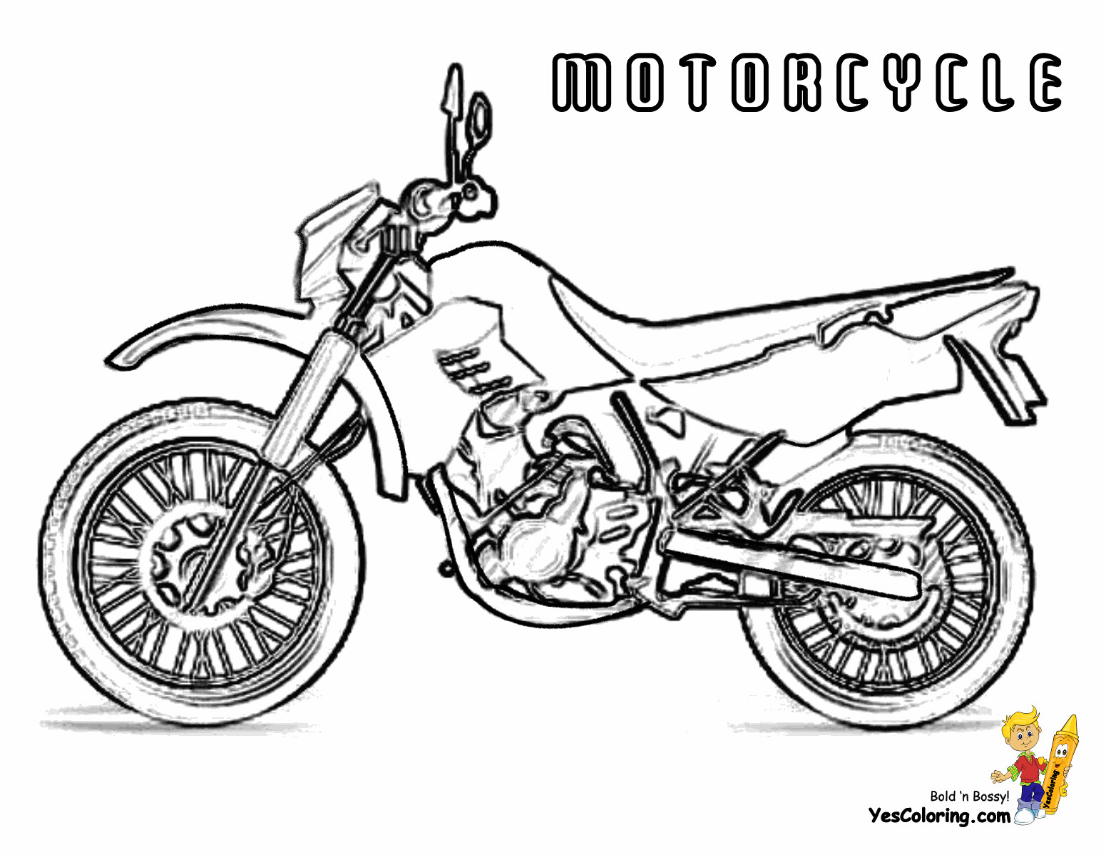 Coloring Pages For Boys Motorcycle
 Cool Coloring Motorcycles Motorcycles