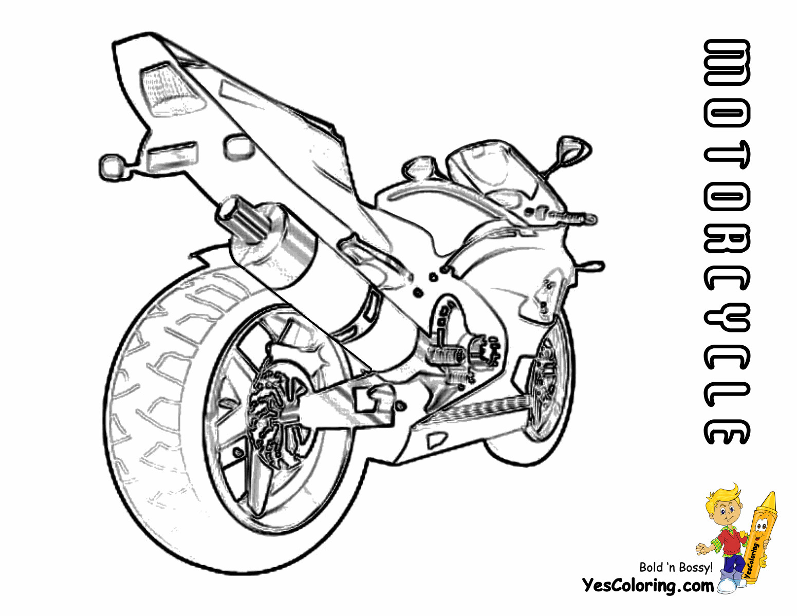 Coloring Pages For Boys Motorcycle
 Cool Coloring Motorcycles Motorcycles
