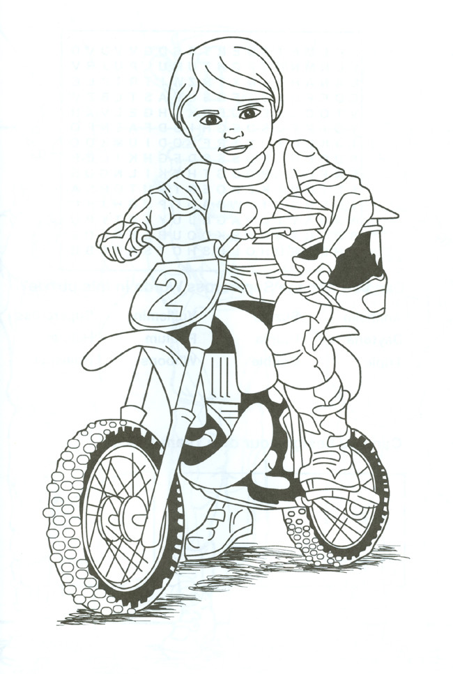 Coloring Pages For Boys Motorcycle
 Dirt Bike Coloring Pages Coloring pages for Boys