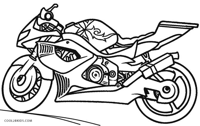 Coloring Pages For Boys Motorcycle
 Free Printable Motorcycle Coloring Pages For Kids