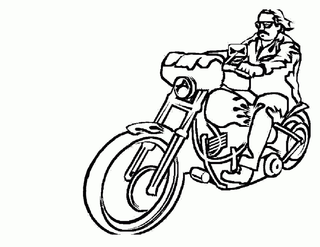 Coloring Pages For Boys Motorcycle
 Free Printable Motorcycle Coloring Pages For Kids