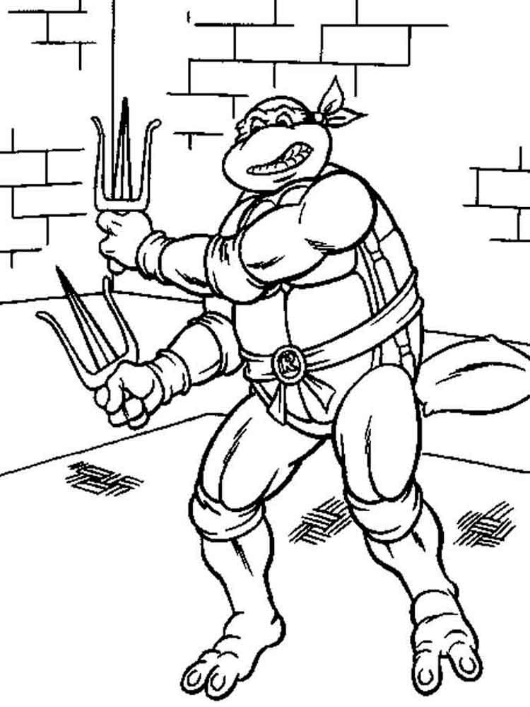 Coloring Pages For Boys Ninja Turltes
 Mutant Ninja Turtles coloring pages Download and print