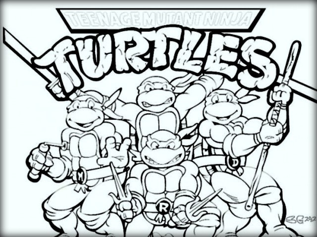 Coloring Pages For Boys Ninja Turltes
 Top 10 Ninja Turtles Coloring Pages for Kids Color Zini