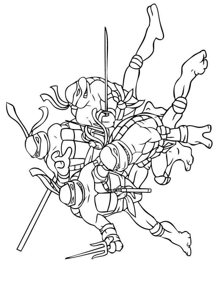 Coloring Pages For Boys Ninja Turltes
 Mutant Ninja Turtles coloring pages Download and print