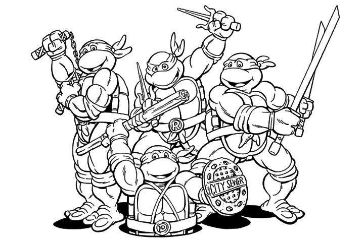 Coloring Pages For Boys Ninja Turltes
 15 ninja turtles coloring page to print Print Color Craft