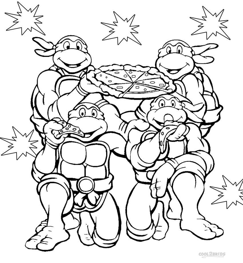 Coloring Pages For Boys Ninja Turltes
 Printable Nickelodeon Coloring Pages For Kids