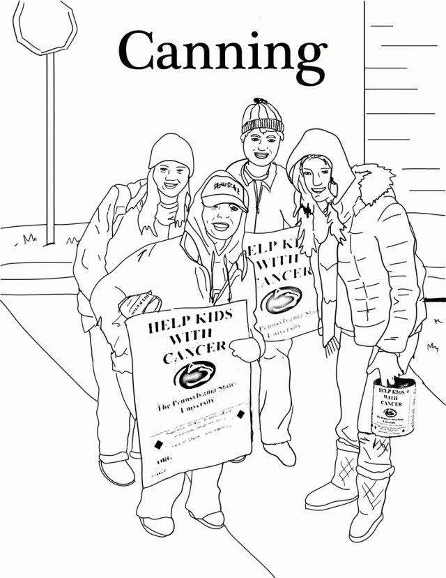 Coloring Pages For Boys Penn State
 Coloring Pages Penn State Dance Marathon Family