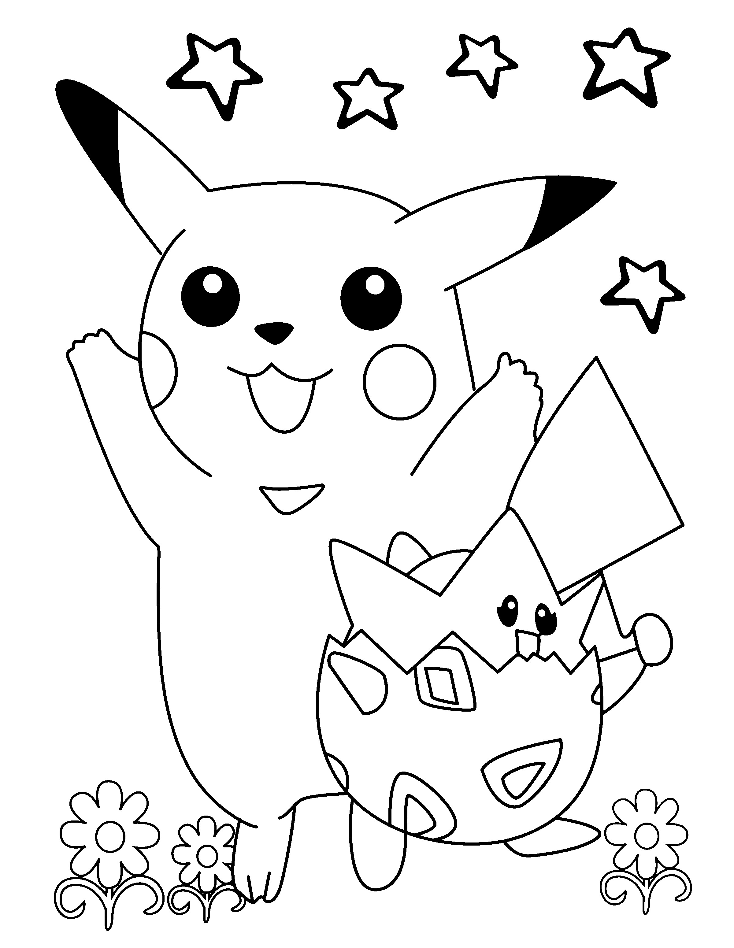 Coloring Pages For Boys Pikachu
 Pokémon Ausmalbilder & Malvorlagen Animierte Bilder Gifs