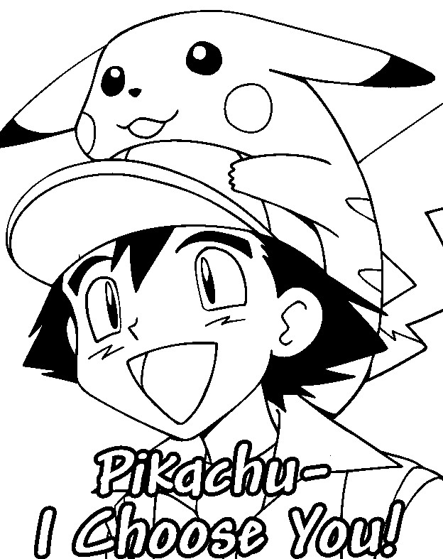 Coloring Pages For Boys Pikachu
 CanalRed Plantillas para colorear de personajes Pokemon