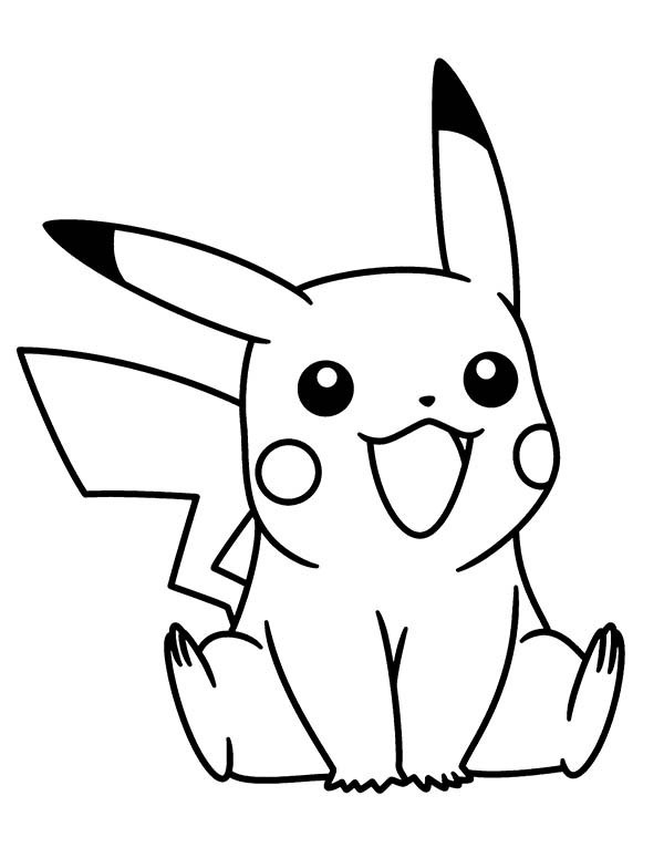 Coloring Pages For Boys Pikachu
 Pikachu coloring pages