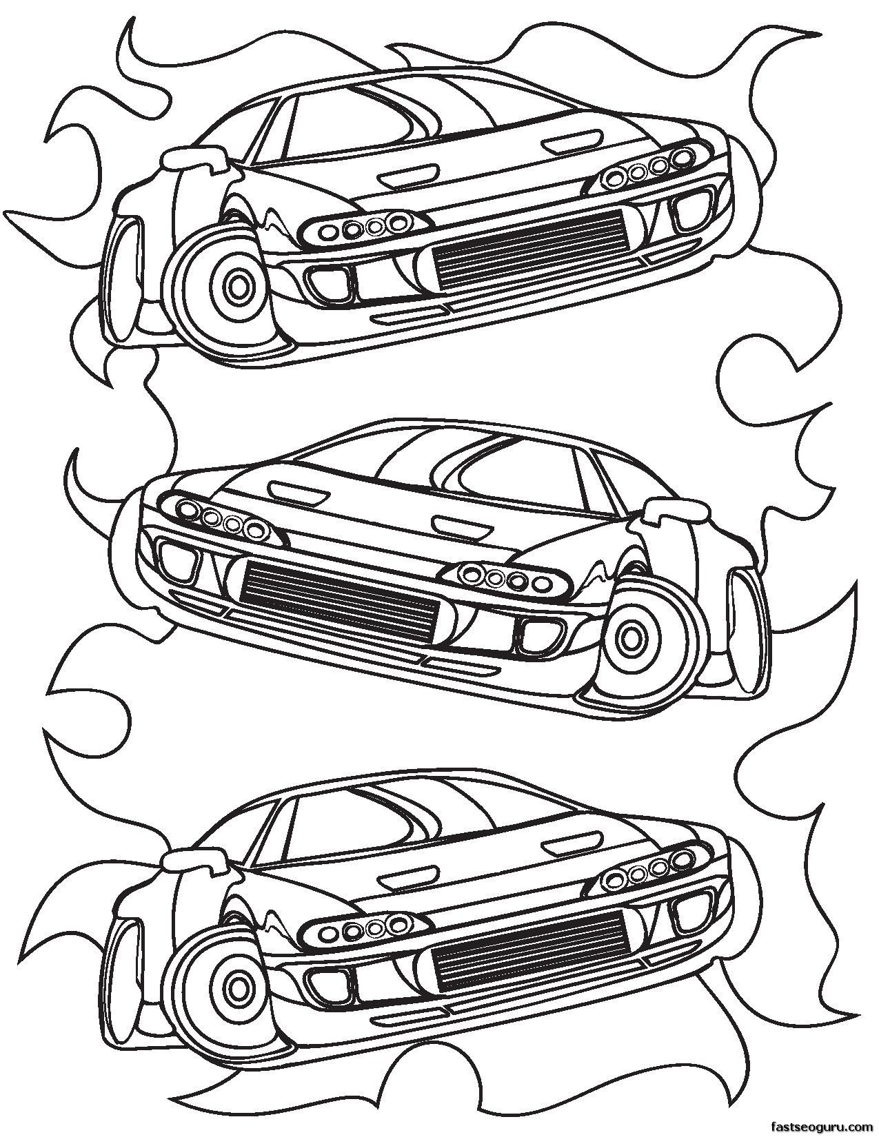 Coloring Pages For Boys Printable Cars
 Printable for boy Race Car Coloring sheet Printable