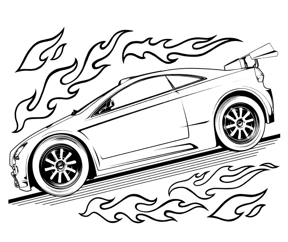 Coloring Pages For Boys Printable Cars
 Free Printable Hot Wheels Coloring Pages For Kids