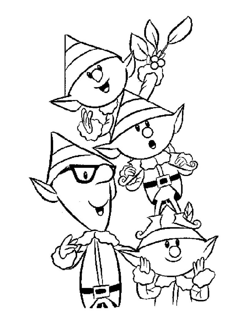Coloring Pages For Christmas
 Free Printable Elf Coloring Pages For Kids