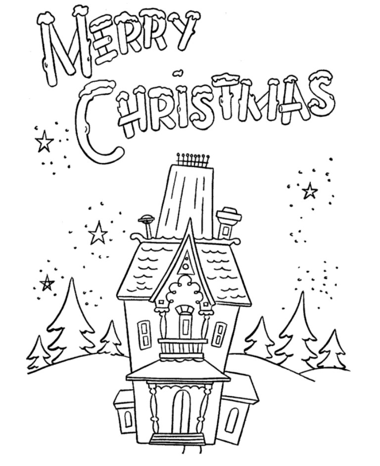 Coloring Pages For Christmas
 Free Printable Merry Christmas Coloring Pages