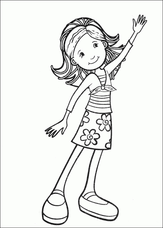 Coloring Pages For Girls And Boys To Print
 smiley cool girl printable coloring pages for kids