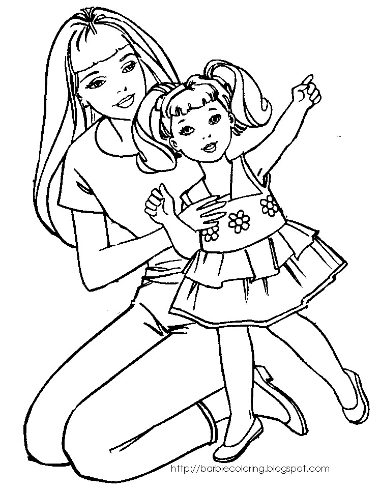 Coloring Pages For Girls Barbie
 Barbie Coloring Pages Dr Odd