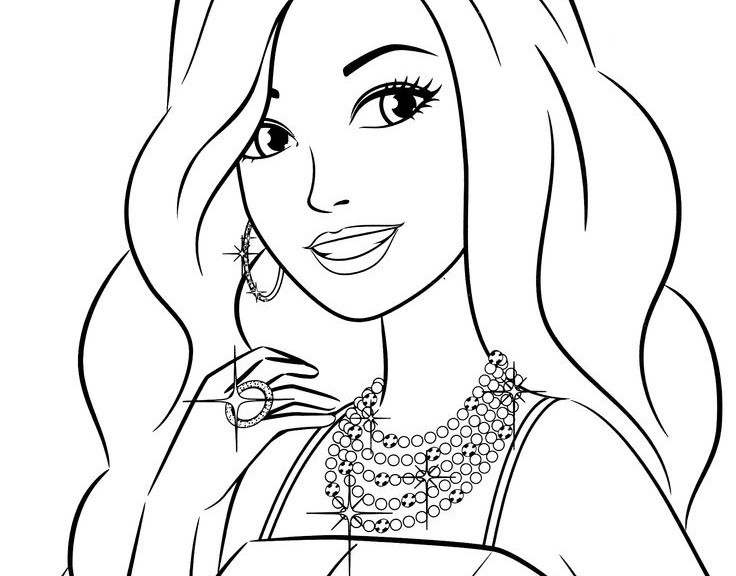 Coloring Pages For Girls Barbie
 Barbie Coloring Pages