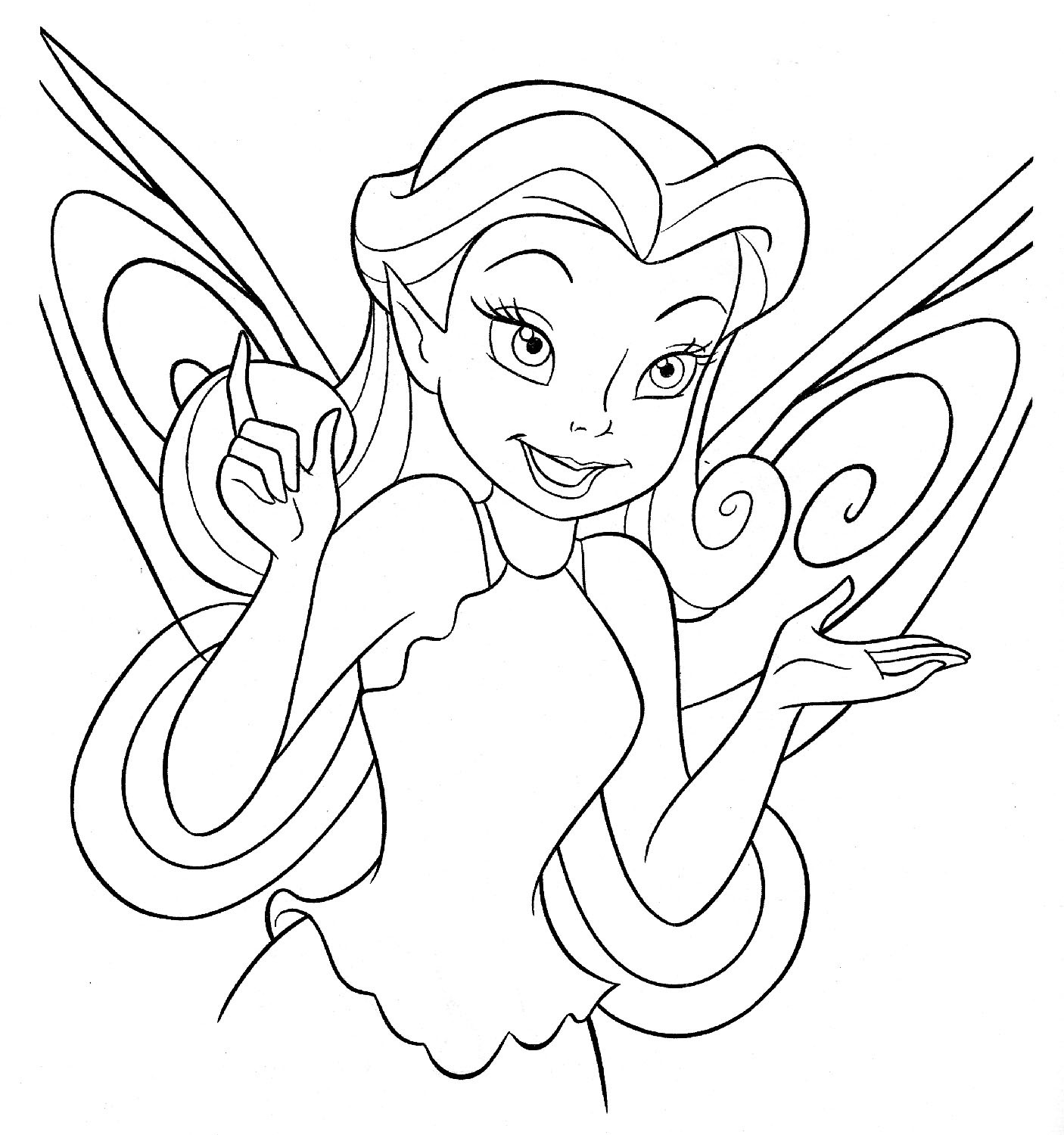Best ideas about Coloring Pages For Girls Disney
. Save or Pin 36 Disney Tinkerbell coloring pages for Girls Now.