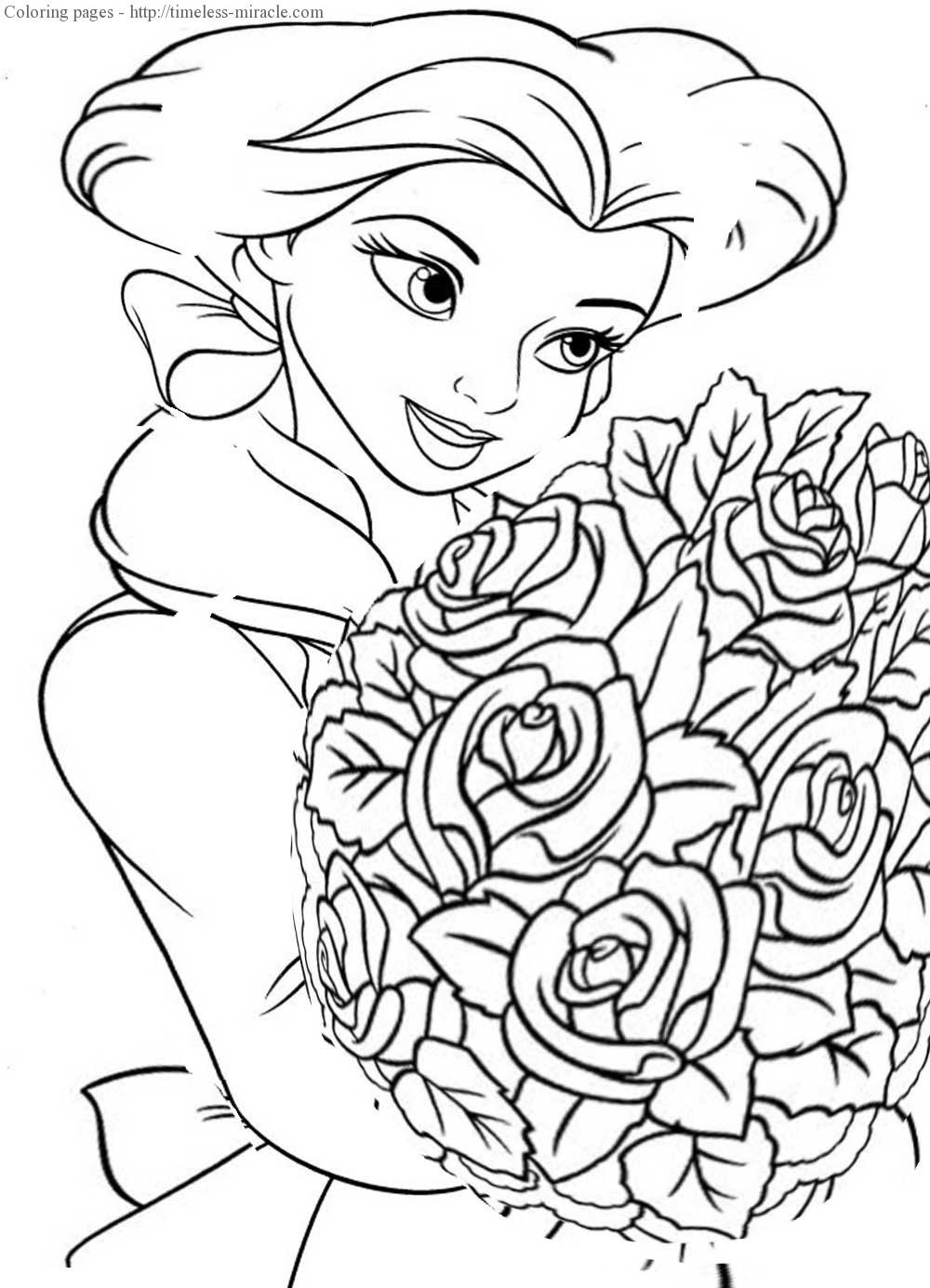 Best ideas about Coloring Pages For Girls Disney
. Save or Pin Disney coloring pages for girl timeless miracle Now.