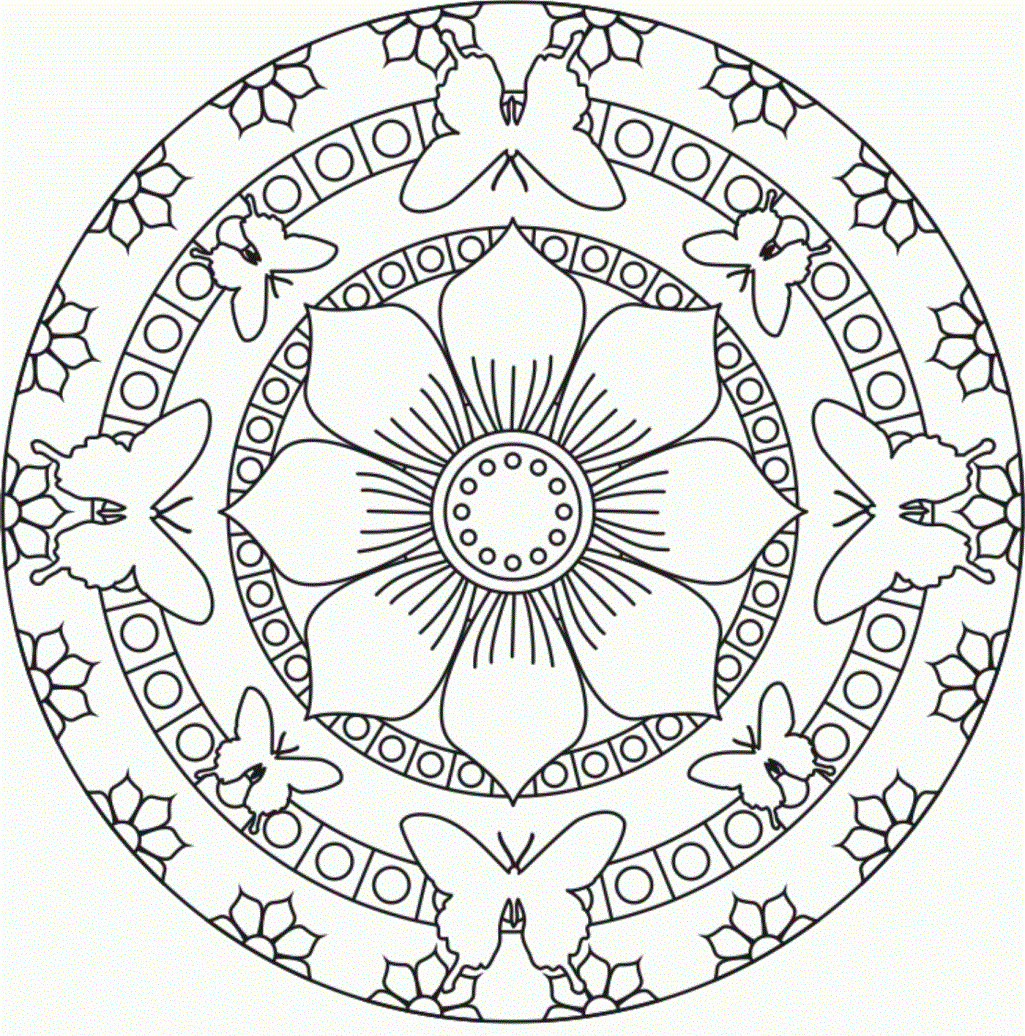 Coloring Pages For Girls Flower Mandala
 Pin by julia on Colorings