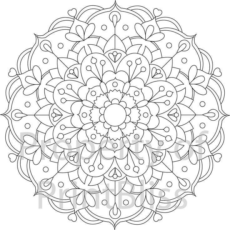 Coloring Pages For Girls Flower Mandala
 Mandala Template Printable Printable 360 Degree