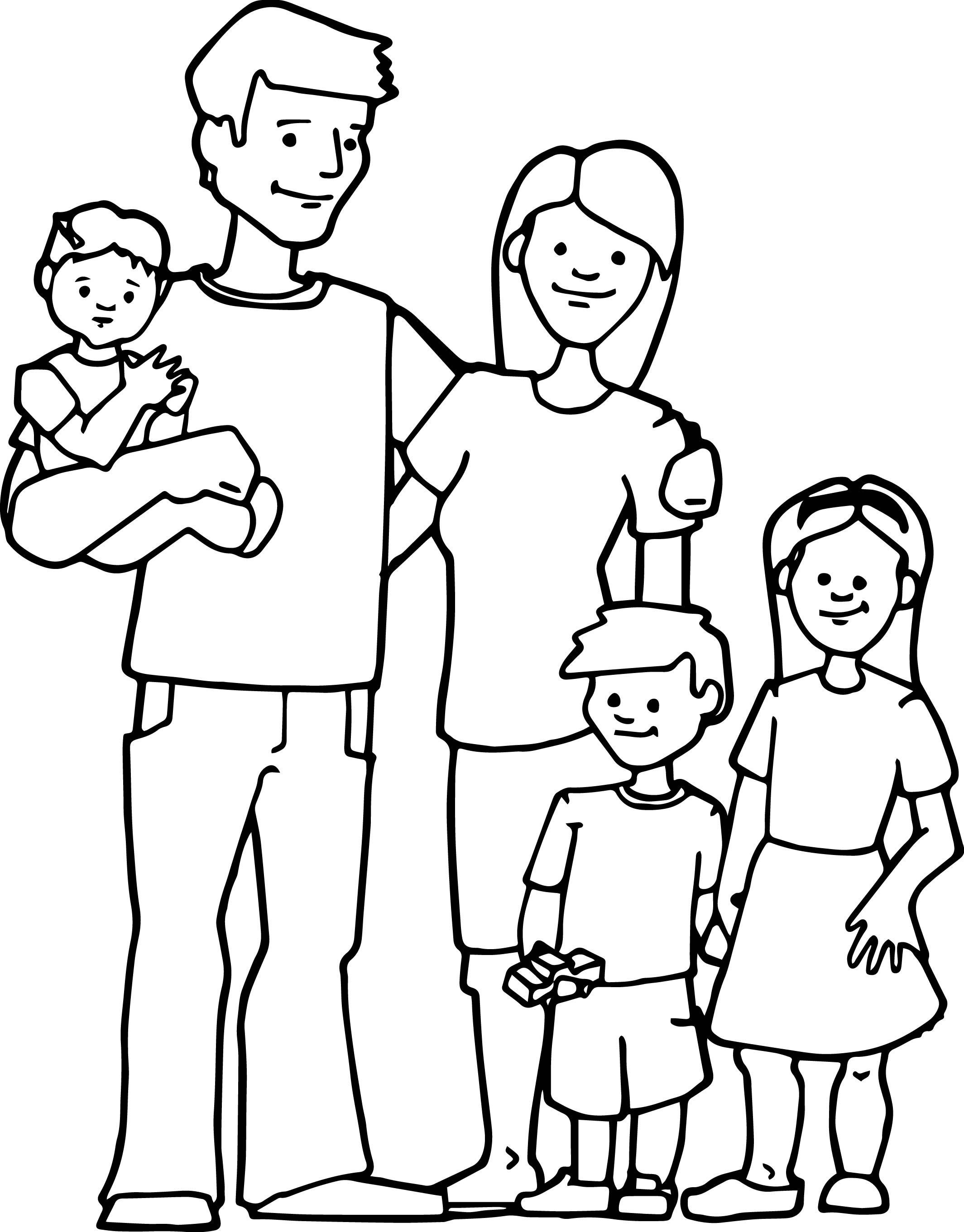 Best ideas about Coloring Pages For Girls From I Love My Family
. Save or Pin Family Kids Coloring Page 2129×2722 Now.